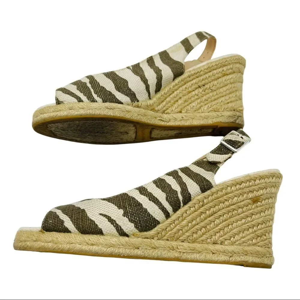 Chico’s Simone Zebra Espadrille Size 9